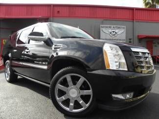 Black/black*esv*awd*nav*dvd*22"s*carfax cert*we finance*xm*bose*carfax cert*fla