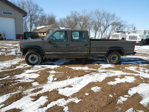 1996 chevy gmc army crew cab 3500 turbo diesel pickup 44779 actual miles