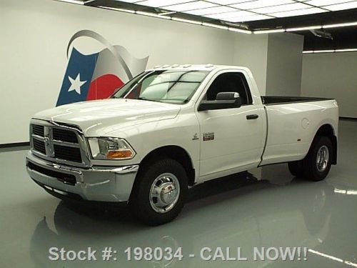 2012 dodge ram 3500 regular cab diesel dually long bed! texas direct auto