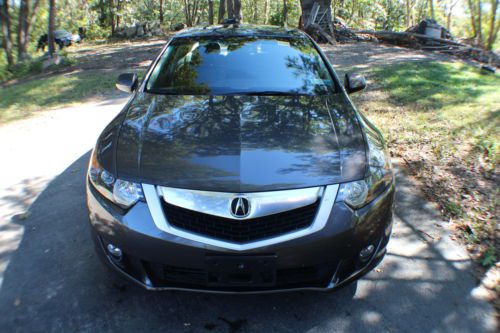 2010 acura tsx! black leather interior! power! repairable salvage flood!