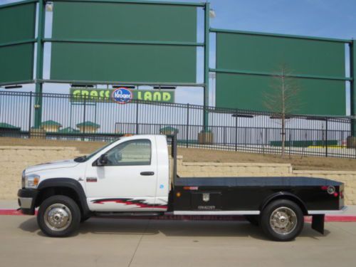 2008 dodge ram 4500 flatbed gooseneck crew cab hotshot 6.7l cummins