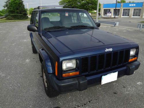 2001 jeep cherokee sport 4x4 blue