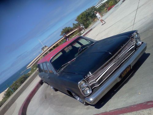 Country sedan wagon 390 fe automatic lowrider raked hot rat rod matte black goth