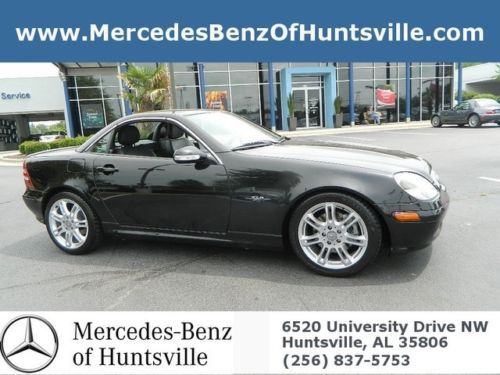 Slk 320 black leather convertible special edition low miles wood grain