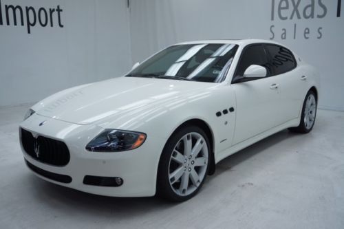 2012 quattroporte s 4.7l, white/white,20-inch wheels,12k miles,1.49% financing
