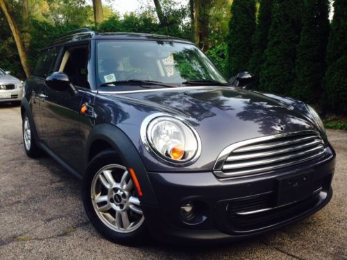 2012 mini clubman 2dr cpe heated front seats pano roof cold weather package mint