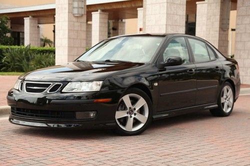 2006 saab 9-3 93 aero sedan leather sunroof xenon lights one owner fl car