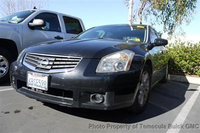 Nissan maxima 3.5 se low miles 4 dr sedan cvt gasoline 3.5l v6 dohc super black