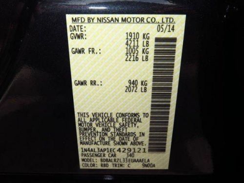 2014 Nissan Altima 2.5 S, US $21,967.00, image 2