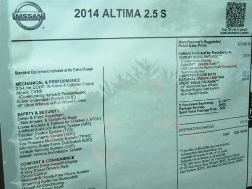 2014 Nissan Altima 2.5 S, US $21,967.00, image 7