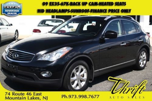 09 ex35-67k-back up cam-heated seats-hid headlamps-sunroof-finance price only