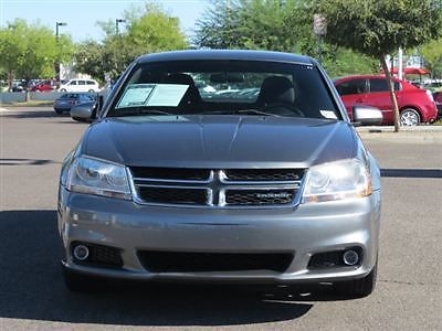 Dodge avenger 4dr sedan heat low miles automatic 3.6l v6 cyl tungsten metallic