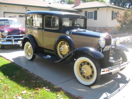 1931 model a slant windshield