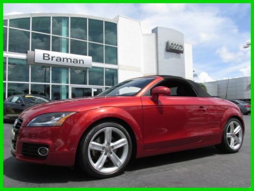 11 certified volcano red t-t 2.0t premium plus awd convertible *navigation
