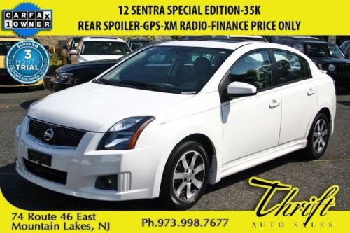 12 sentra special edition-35k-rear spoiler-gps-xm radio-finance price only