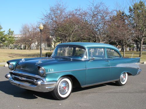 1957 chevrolet 210 2-dr sedan 350 v8 automat nice classic hot rod wow no reserve