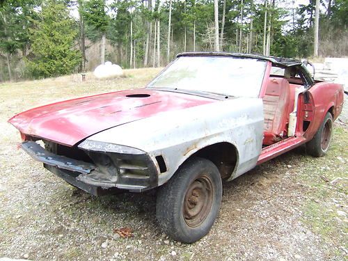 1970 mustang convertible project rare car!