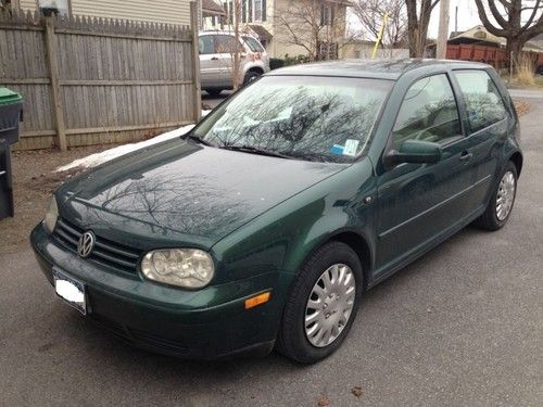 Vw volkswagen golf gl 2 door 2.0l automatic volkswagon vdub 4 cyl 8v green