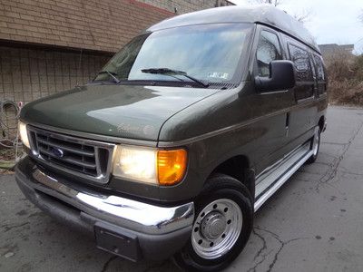 2003 ford e-250 eclipse conversion high top wheel chair lift handicap autocheck