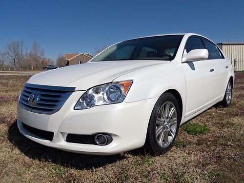 2009 toyota avalon limited pearl white/tan leather, sunroof, heated seats