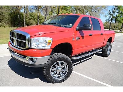 2007 dodge ram 2500 lifted mega cab slt 5.9l diesel 4x4 new 35 tires on new 20s