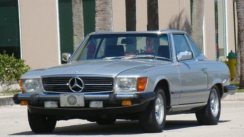 1984 mercedes benz 380sl roadster 97k 1 owner 2 tops best color no reserve