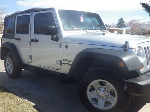 2012 jeep wrangler - silver