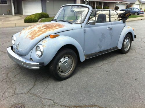 1976 vw super beetle convertible 60k miles project 105 pics and video no reserve