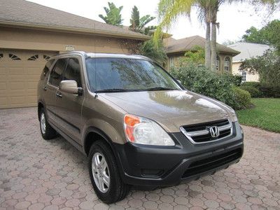 Honda crv ex-l awd leather xm 6disc sunroof dealer serviced fl owned very nce!!