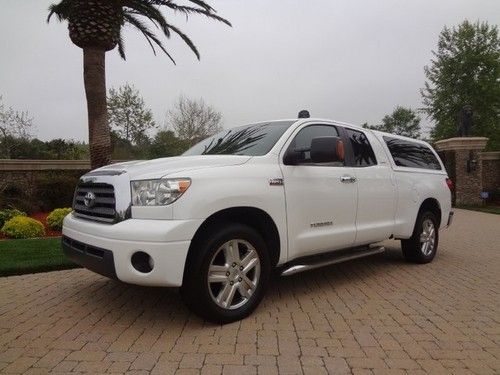 07 toyota tundra**5.7 v8 limitied edt.**1 owner**loaded** camper shell**