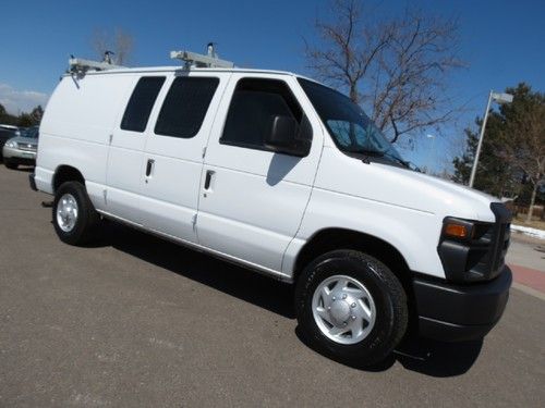 2009 ford e-250 cargo van 5.4 v8 racks 1 owner runs great clean all power opts.