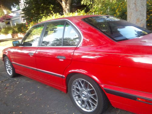 1995 bmw 540i base sedan 4-door 4.0l red v8 low mileage