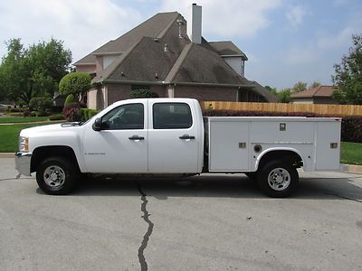 08 silverado 2500hd crew cab utility bed 4x4 automatic