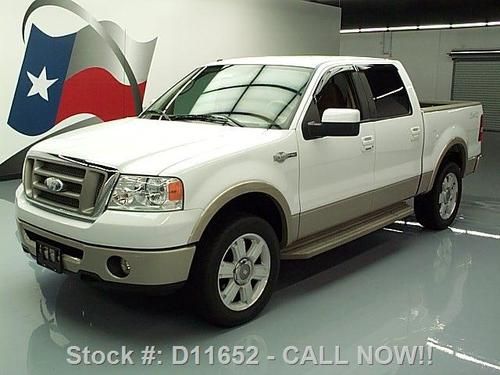 2007 ford f-150 king ranch 4x4 htd leather 20's 54k mi texas direct auto
