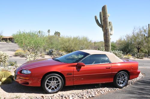 1998 chevrolet camaro z28 convertible, supercharged, headers, corvette wheels