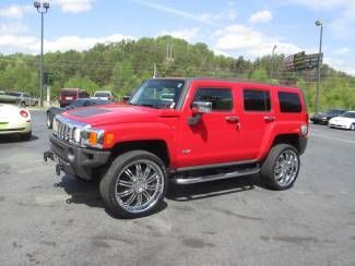 2007 hummer h2 luxury pkg 22"s ga truck we ship victory red no reserve bid now!