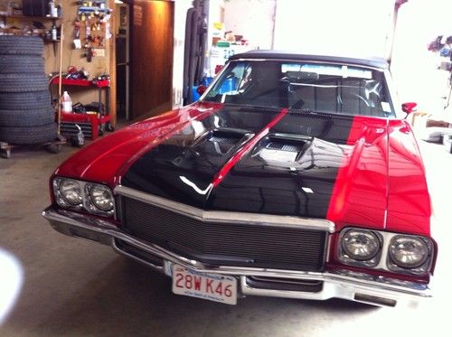 1971 buick gs convertible candy apple red in excellent condition