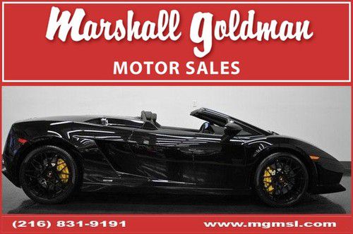 2011 lamborghini gallardo lp560 spyder black w/ black nav black rims 3100 miles