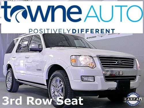 08 explorer ltd 4wd 3rd row seats moonroof we finance