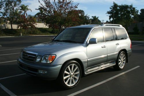 Lexus lx 470 2 dvd's navigation bluetooth 22" wheels 4wd suv lx470 awd low miles