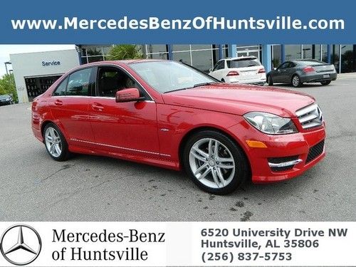 C250 red black leather low miles navigation roof finance sport