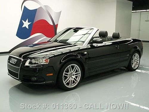 2009 audi a4 2.0t cabriolet s-line turbo leather 24k mi texas direct auto