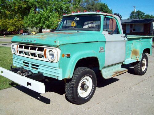 1969 dodge w300 power wagon 4x4 and part collection braden dana warn powerwagon