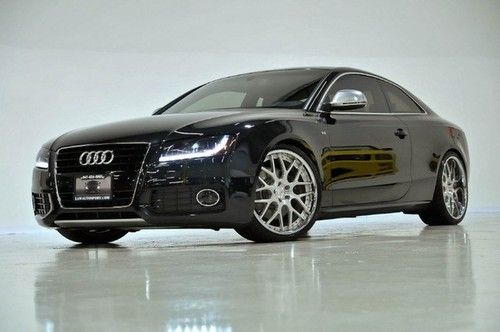 2009 audi s5 phantom black with magma interior 6mt loaded + exhaust/wheels