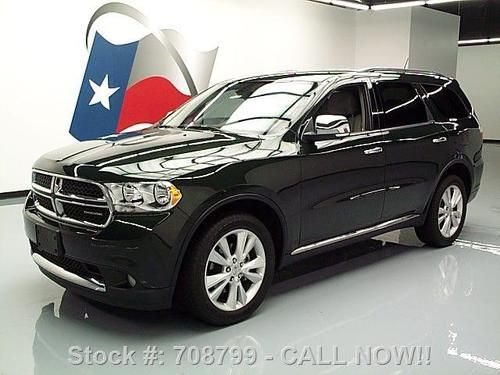 2011 dodge durango crew nav rear cam 20" wheels 25k mi texas direct auto