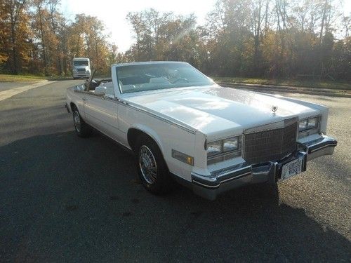 1985 cadillac eldorado biarritz convertible 2-door 4.1l only 81 k miles