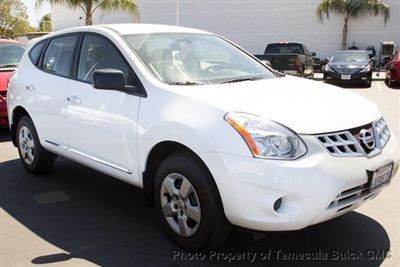 Nissan rogue s low miles 4 dr suv cvt gasoline 2.5l i4 dohc 16v pearl white