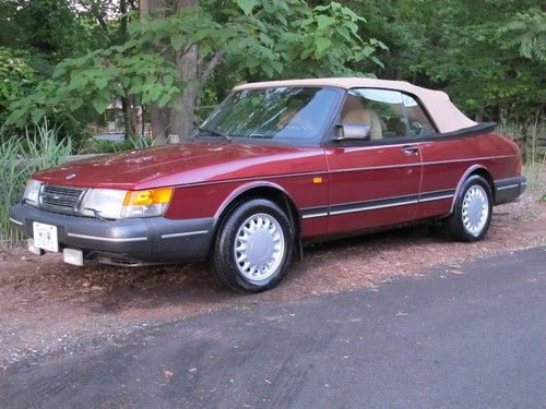 1994 saab 900 s  convertible ... pristine shape