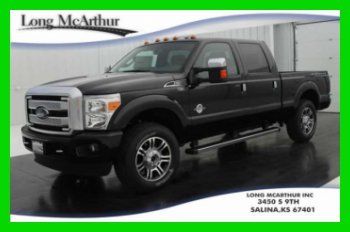 2013 platinum 6.7 v8 turbo diesel crew cab 4x4 navigation remote start sunroof