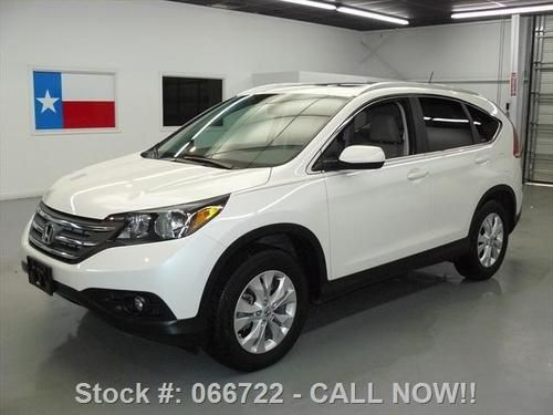 2012 honda cr-v ex-l awd sunroof rear cam leather 2k mi texas direct auto